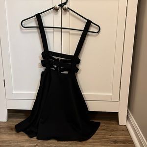 Kawaii Black Skirt with straps